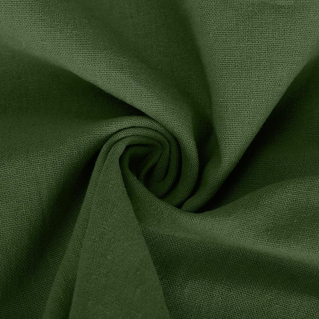 Damska Moda Casual Dekolt V Zapinany na Guziki Rękaw Siedmiopunktowy Bawełniany T-shirt Top