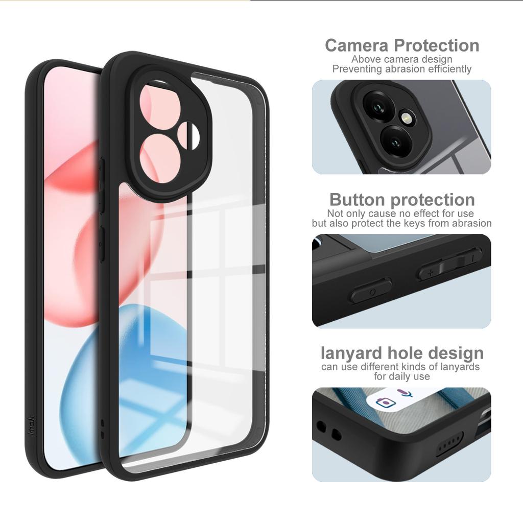 IMAK UX-9A Series For Honor 400 5G (Global) Case Clear TPU PC Phone Cover Reinforced Corners