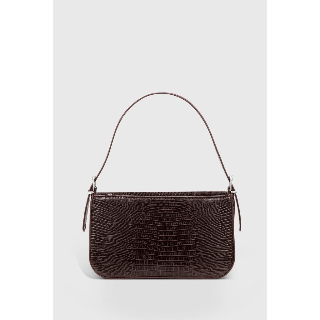 Women's Neon Green Buckle Adjustable Strap Baguette Bag 208