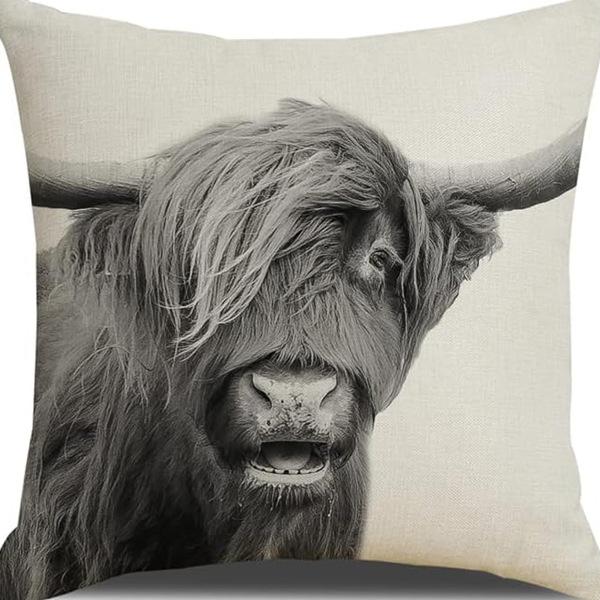 New Creative Cartoon Farmhouse Cow Animal Pillow Case Home Decoration Living Room Car Cushion