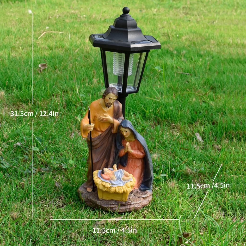 JYL TS/094,Resin Reading Angel Solar Outdoor Light Figure Statue for Garden Mini Landscape Ambient Lamp