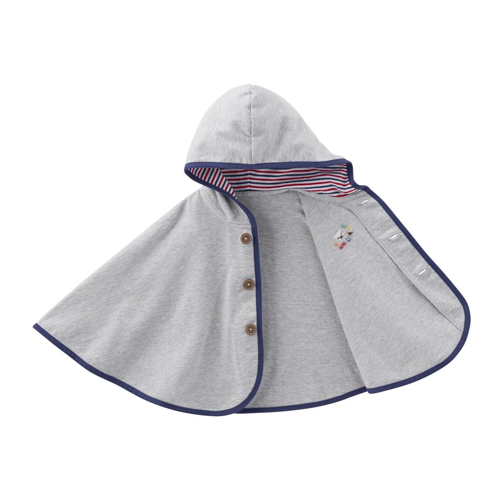 MIKI HOUSE Solid Bear and Rabbit UV Made in One Size Fits All Poncho/Cape Outerwear, Color, Design, Protection, Japan, Baby/Kids Clothes, Boys/Girls,