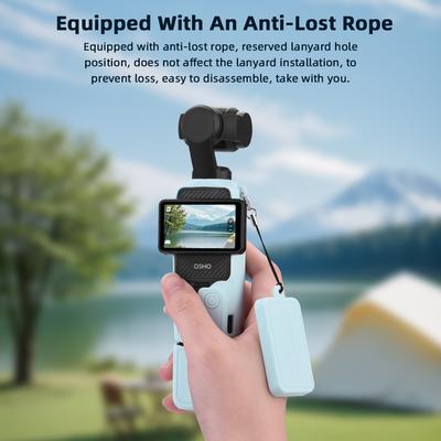 BRDRC Pocket 3 Silicone Cover Soft Silicone Protective Case Lens Protector Sleeve Handle Shell for DJI OSMO Pocket 3 Accessorise