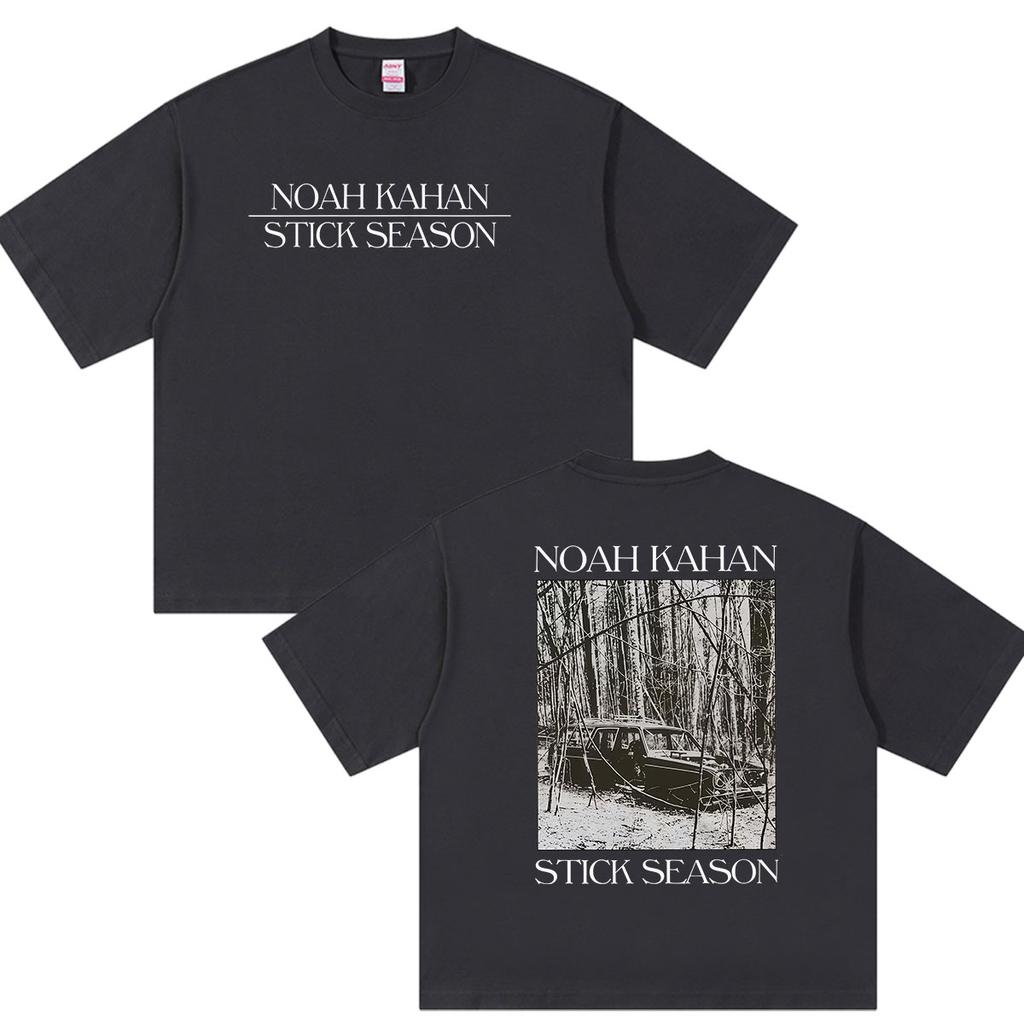 Noah Kahan Stick Season Tour 2026 Graphic T Shirts Unisexs Hip Hop Vintage Fashion Cotton Short Sleeve Tshirts Unisex Streetwear
