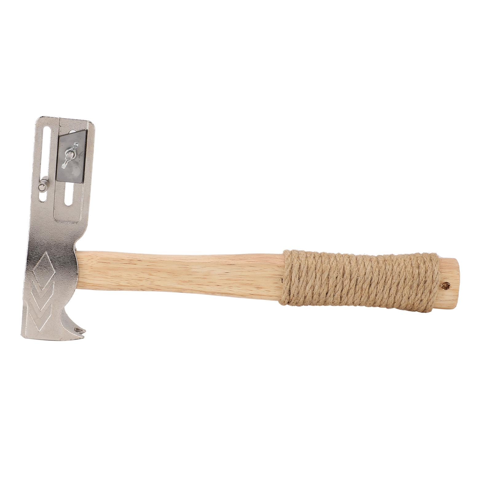 

Multifunctional Magnet Roofing Hatchet, Magnetic Roofing Hammer with Hemp Rope Anti Slip Wood Handle, for Quick Installation of Roofing Nails and Fel