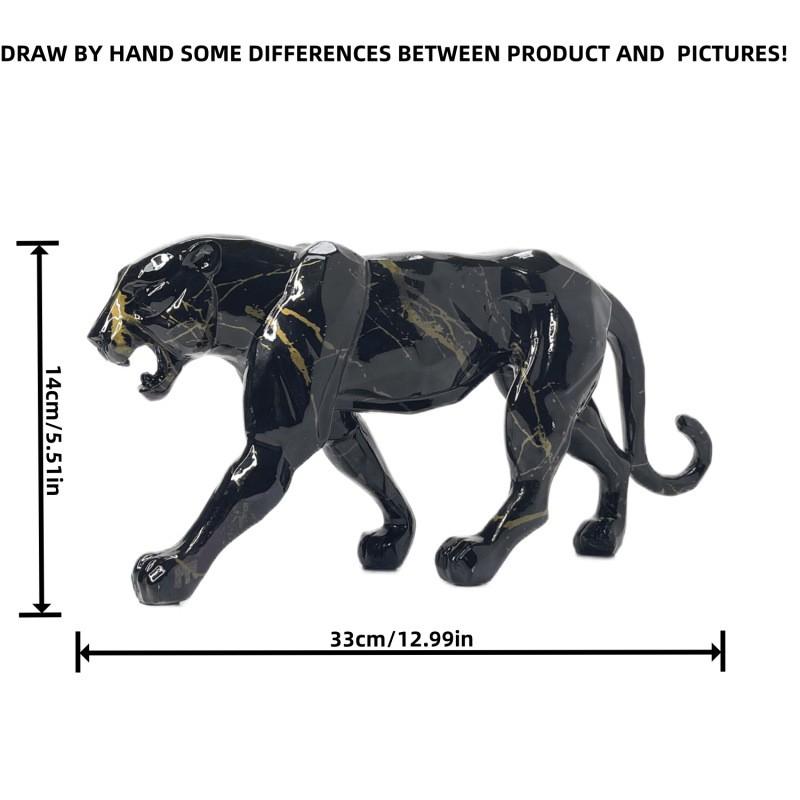 Leopard Harz Figur Dekorative Skulptur Wohnzimmer Schreibtisch TV-Schrank Modernes Home Office Geschenk