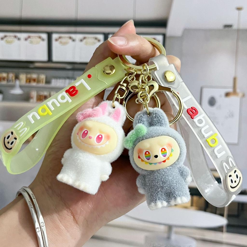 Cartoon Cute Flocking Key Pendant Doll Doll Bag Pendant Creative Small Gift