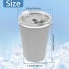 Wine Freeze Cooling Cup with Lid 330ml Refrigeration Freezer Cup for Camping Barbecue Picnic Silicone Drink Quick Cooling Cups