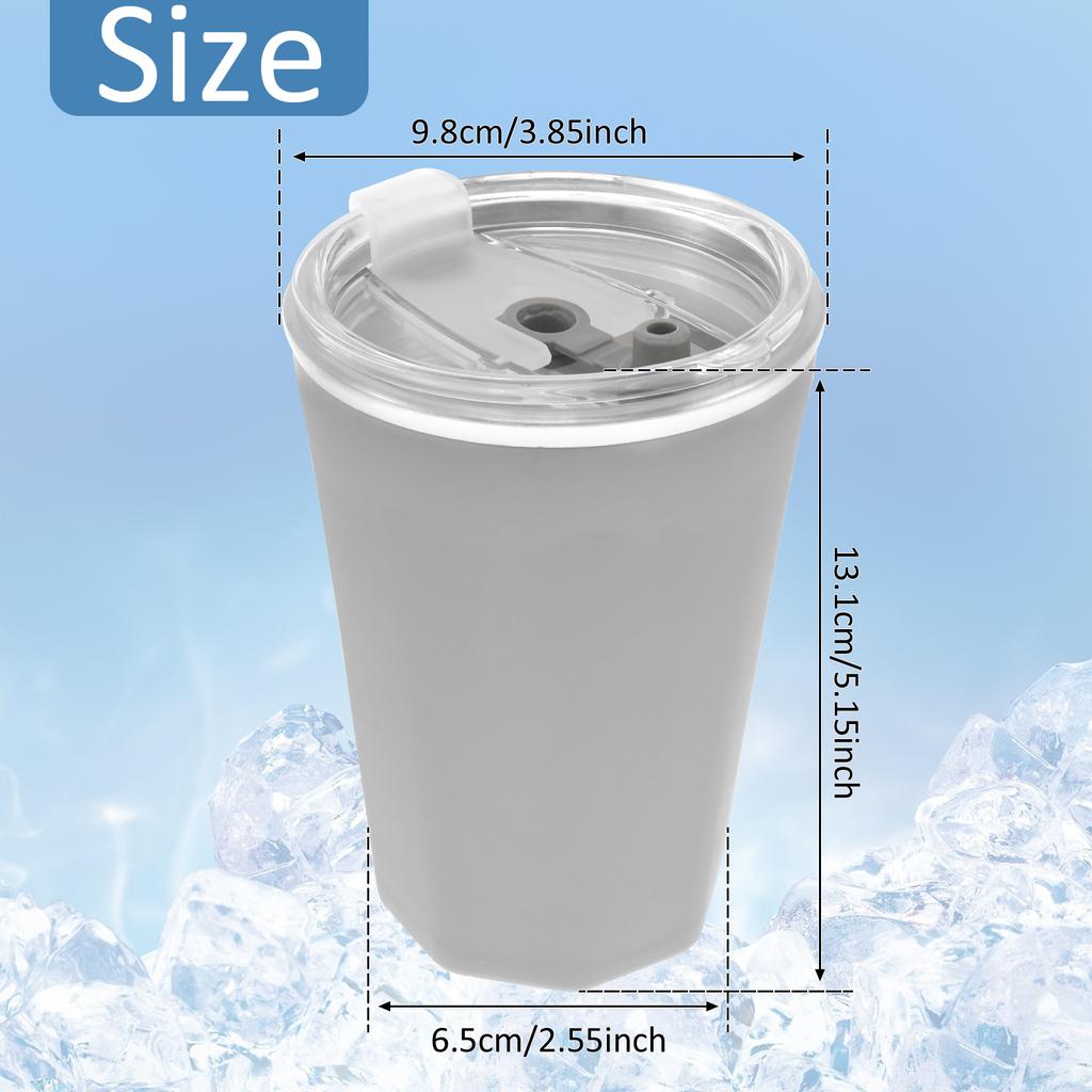 Wine Freeze Cooling Cup with Lid 330ml Refrigeration Freezer Cup for Camping Barbecue Picnic Silicone Drink Quick Cooling Cups