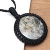 Jasper Macrame Handmade Necklace Gemstone Jewelry Thread 20-36''Ad Pendant
