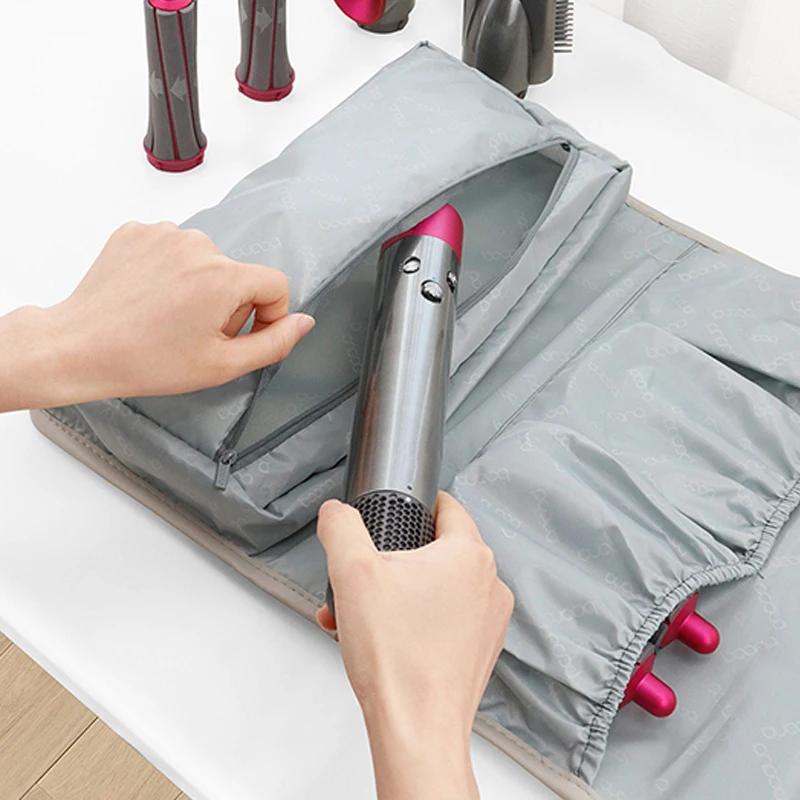 Úložná taška Kompatibilní Pro Dyson Airwrap Styler Držák na příslušenství Více přihrádek s Hákem Věšák Domácí úložná taška