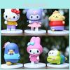 Sanrio Melodie Pudding Dog Penguin Pvc Collectible Figures For Kids And Collectors