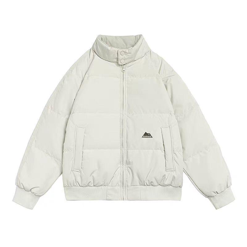 

2025 Куртка зимняя хлопковая с высоким воротником - Короткая, Свободная, в корейском стиле, стеганая куртка-пуховик M (Recommend 100-115 Jin)