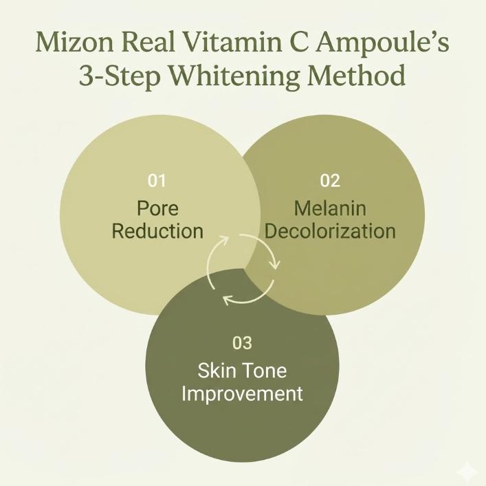 MIZON Real VitaminC Ampoule 15ml, 30ml (2 Options)