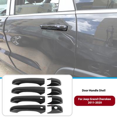Auto Maniglia Interna Della Porta Decorazione Trim Telaio di Copertura Adesivi per Jeep Grand Cherokee 2011-2020 Accessori Esterni