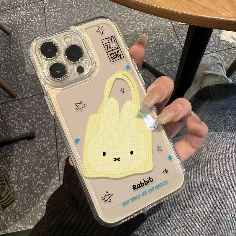 

Yellow Gemi Rabbit Transparent Cartoon Case for iPhone 14, 15, 16Pro, 17, 17P iPhone 7/8