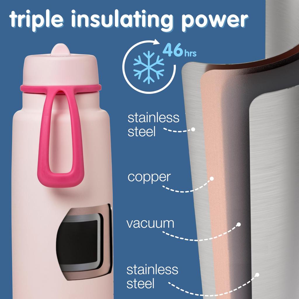 Water Bottle Drink Bottle 1L Flip Top Bottle Pinkparadise Pink Paradise B.box [Genuine Product]