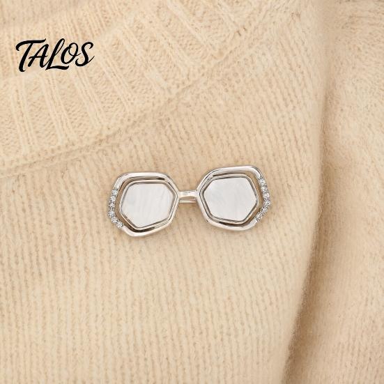 Sturdy Metal Pin Mini Glasses Shape Brooch, Alloy Lapel Pins, Decorative Brooch Pin, Long-lasting Eyeglass Versatile Clothing Accessories for