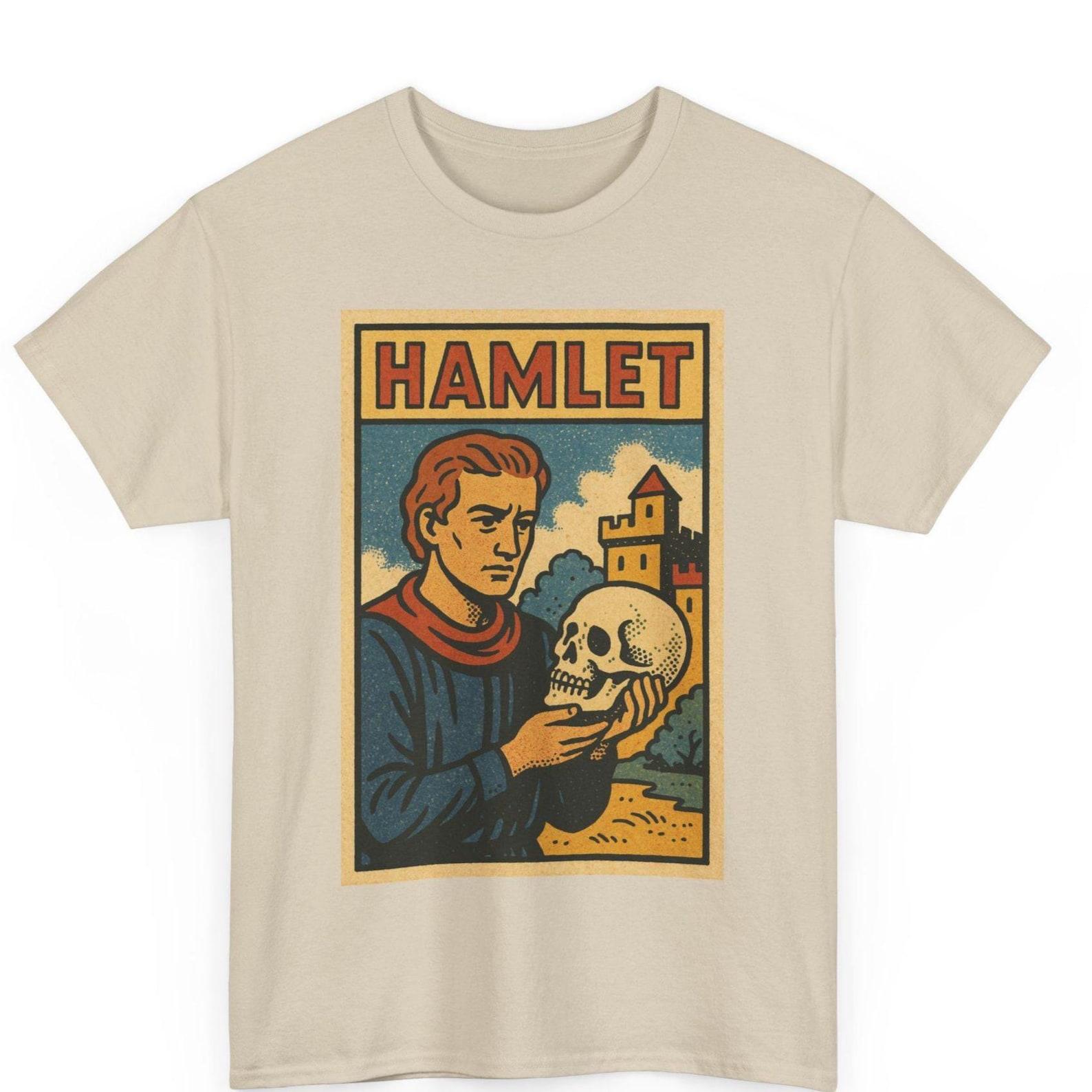 Hamlet Comic T-Shirt: Retro Shakespeare Tragedy Graphic Tee 3XL