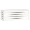 vidaXL Truhe Weiß 89x36,5x33 cm Massivholz Kiefer