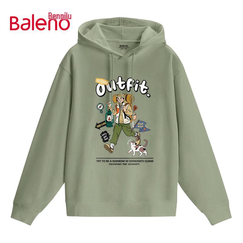 Baleno Men's American Style Hooded Sweatshirt