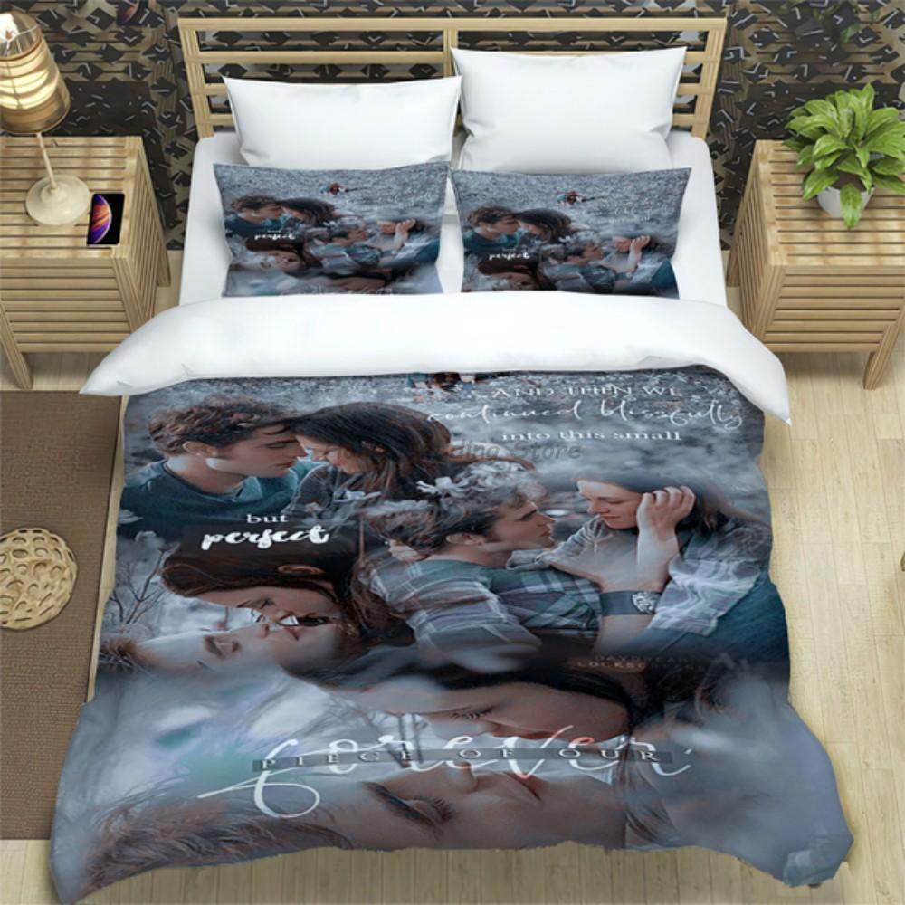 Twilight Series Duvet Cover Set And Pillowcases Vampire Movies Single King Full Fashion Bedding Set For Adults Duvet Cover