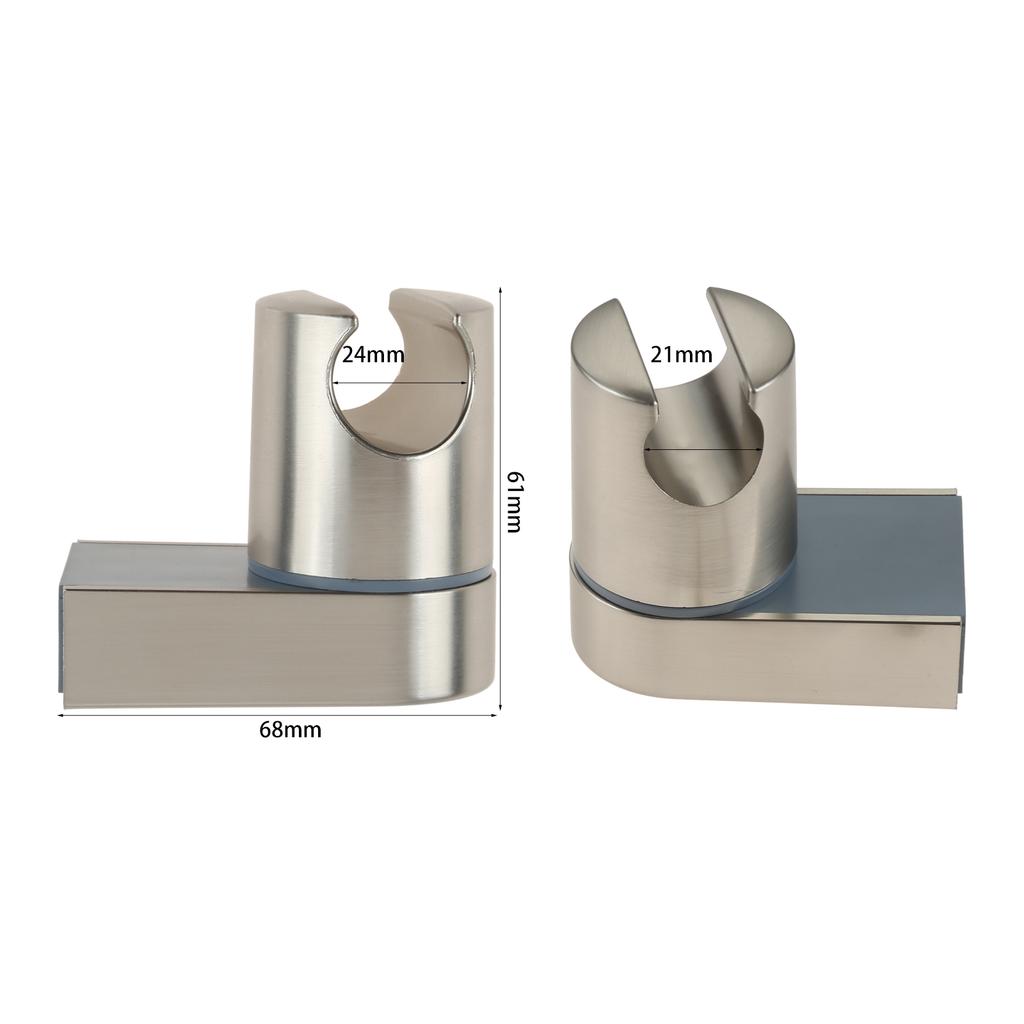 Wall Mounted Hand Shower Head Holder Universal Adjustable Full Plating Shower Rail Head Holder Bathroom Bracket Stable Rotation