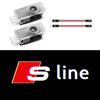 For Audi S66Led Car Door Welcome Light 3D Logo Projector For audi A3 8V 8P 8L A4 B5 B6 B7 B8 B9 A6 C5 C6 C7 C8 A5 8T A8 Q3 Q5 Q7 TT S3 S6