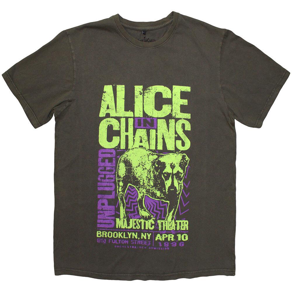 Alice In Chains Unplugged Dog T-Shirt Grey New Unisex T-Shirt L