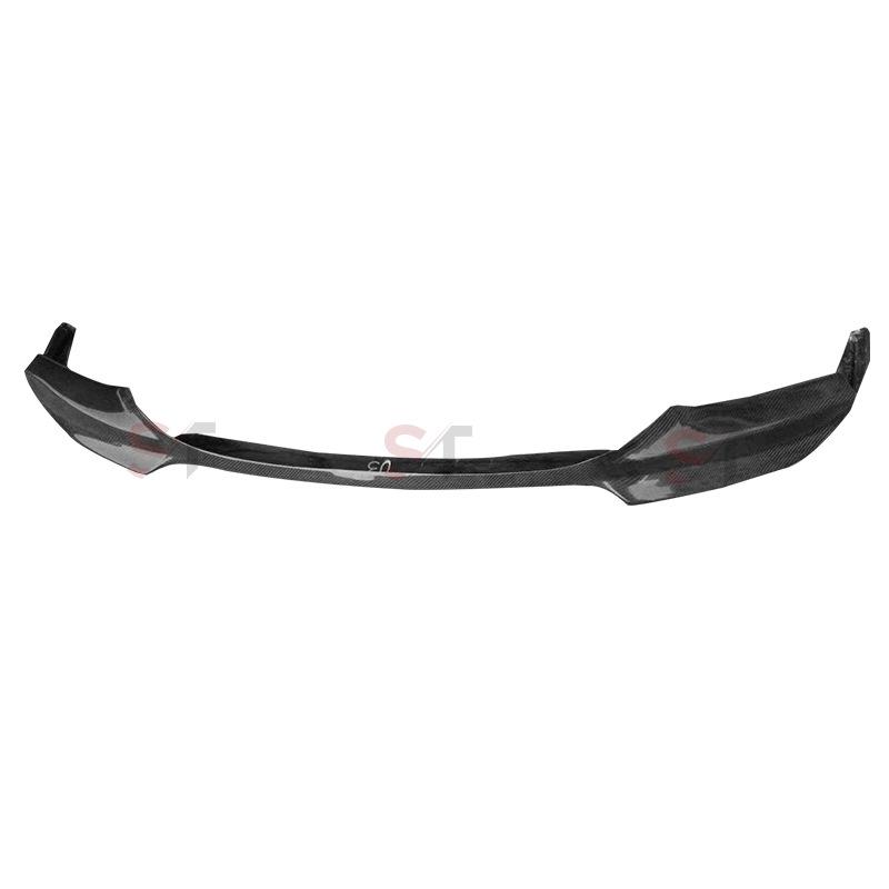 BMW 5 Series F10 F18 Carbon Fiber V-Style Front Lip, Bumper Diffuser, Splitter, and Chin Guard Modification.