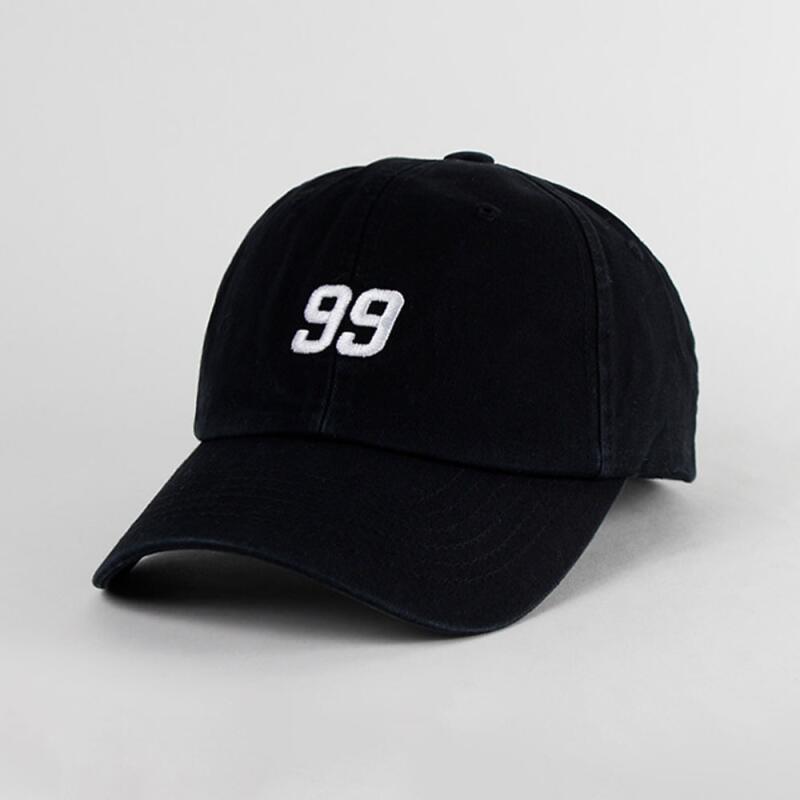 Simple 99 Embroidered Logo Unisex Summer Hat Sunblock Cap Navy