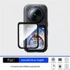 Insta360 X6 Tempered Glass Screen Protector Anti-Fingerprint HD Transparent Scratch Resistant Easy Apply Protective Film for Travel Vlogging