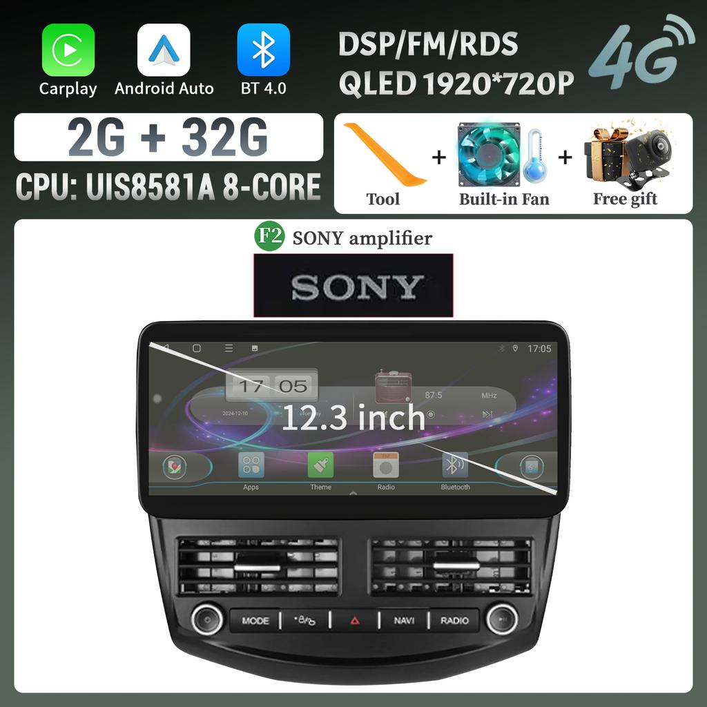 12.3inch Android Car Radio For Ford Focus 3 Mk 3 2011-2019 Multimedia 4G GPS Wireless Bluetooth Carplay Head Unit Stereo Screen