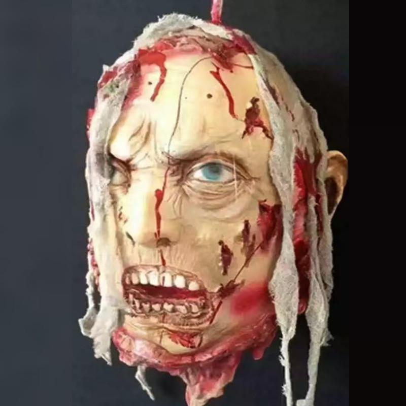 Headless Zombie Halloween Skull Ornament Prop Horror Party Decor Haunted House