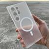 Minimalism Ultra Slim Matte Magnetic Charging Phone Case For Samsung Galaxy S26 Ultra S25 S24 S23 Plus Shockproof Protect Cover