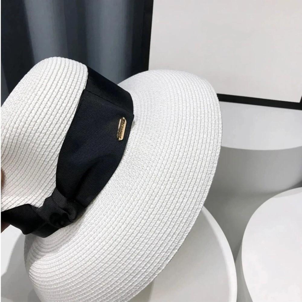 UV Resistant Women Straw Hat Wide Brim Face Covering Sun Hat Beach Sun Hat For Beach Vacation