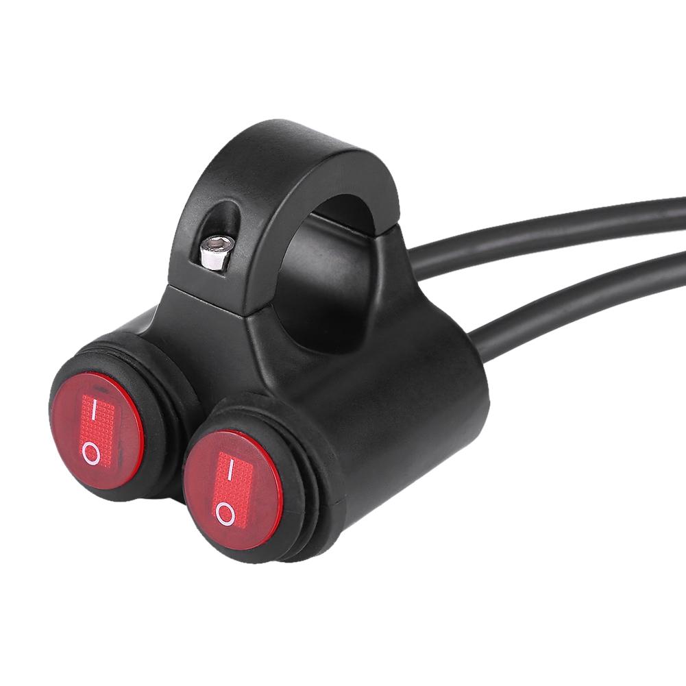 22mm  Motorcycle Handlebar Headlight Brake Fog Lights Horn Dual Control Button  Motorcycle ON/OFF