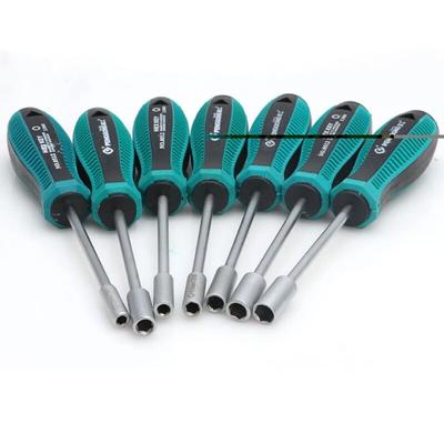 Metall-Steckschlüssel-Schraubendreher, Sechskantmutternschlüssel, Steckschlüssel, Handwerkzeug 3 mm, 5 mm, 5,5 mm, 7 mm, 8 mm, 10 mm