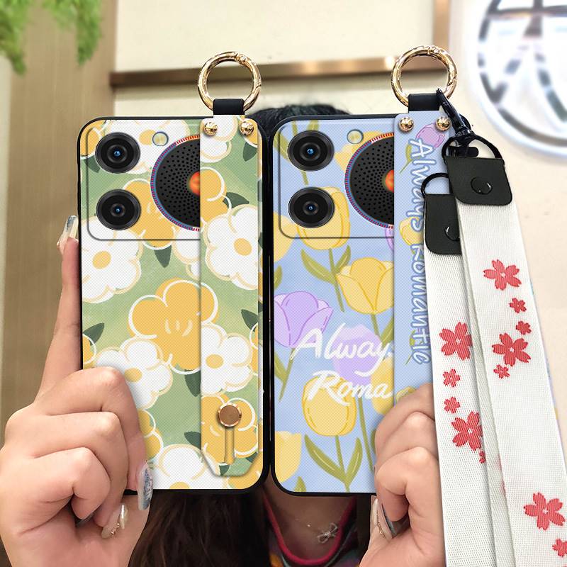 Phone Holder Dirt-resistant Phone Case For ZTE Nubia Music Wrist Strap Ring Anti-knock Protective Fashion Design Durable