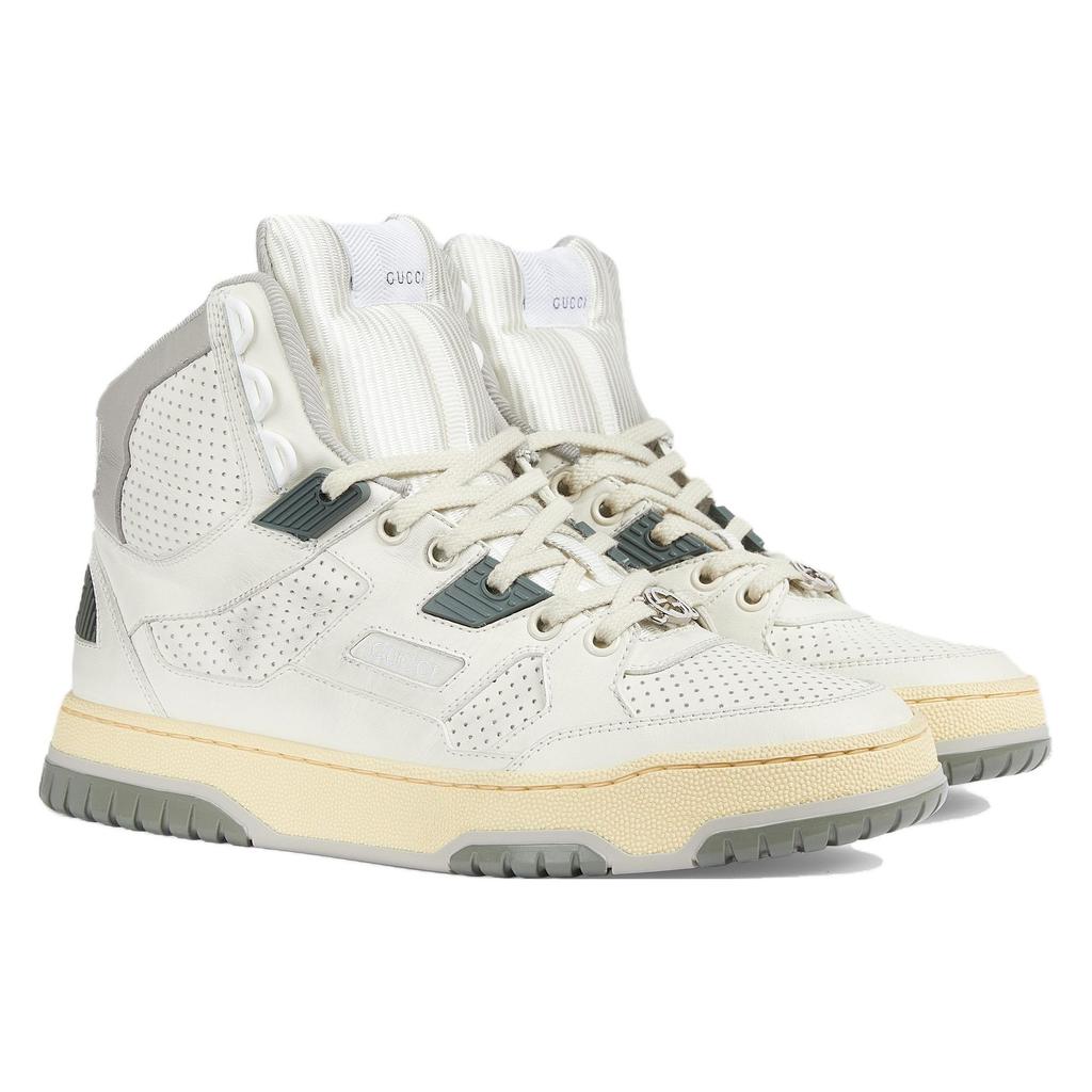 Gucci Wmns High Top Trainer 'Distressed Effect - Off White' Women's 765437 AACV6 9161