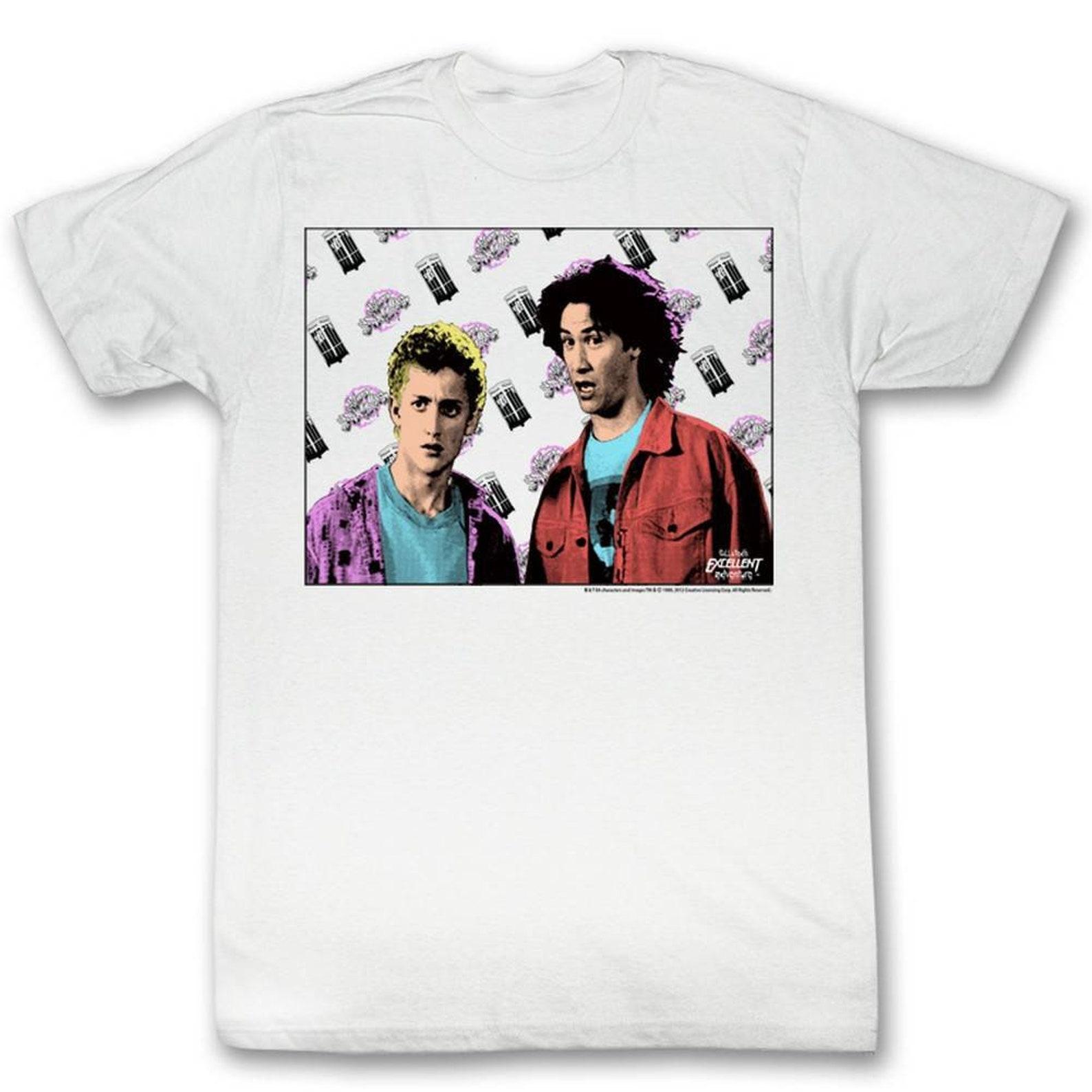 Bill and Ted Flyin White Adult T-Shirt XL