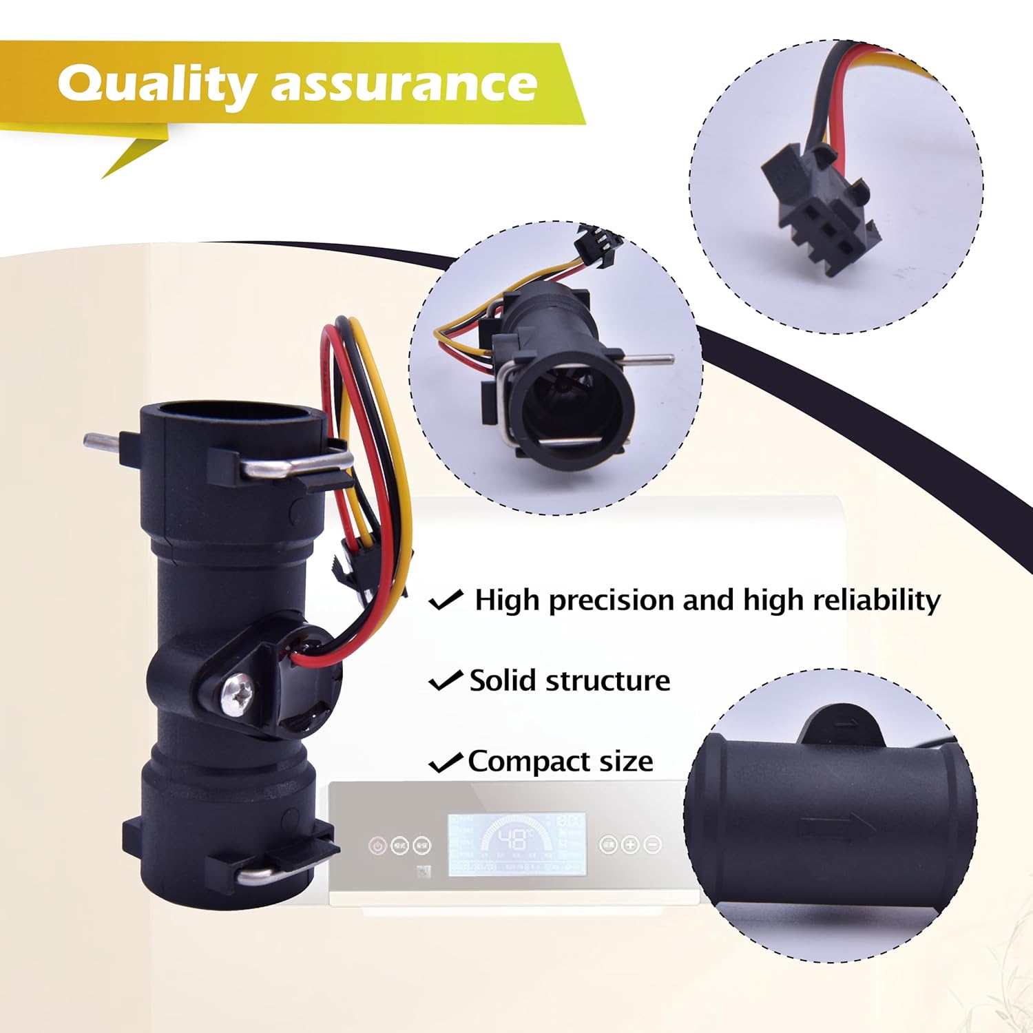 Water Flow Sensor Compatible with CAMPLUX Ranein Recpro Girard FOGATTI Furrion RV Water Heater and Gas tankless Water Heater