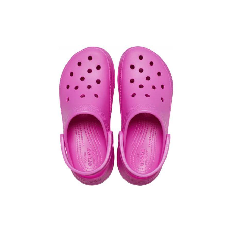 Crocs Bae Clog EVA Thick Sole Comfortable Non-Slip Clogs Women clogs Rose-Red 206302-6UB