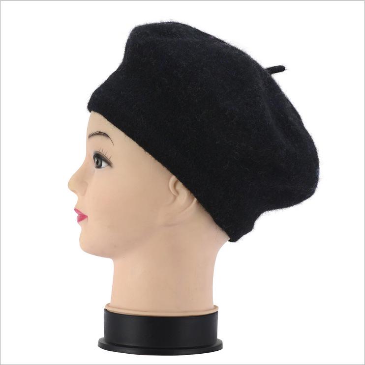 Korean Style Autumn & Winter Imitation Wool Beret Hat for Women