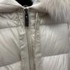 Womens Mid-Length Down Coat With Detachable Hood Waist Belt Warm Thick Winter Outerwear In Black Beige Caramel Coffee