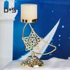 Eid Ramadan Moon Shape Candle Holder Rustproof Corrosion Resistant Candlestick Holder Ramadan Centerpiece Decoration