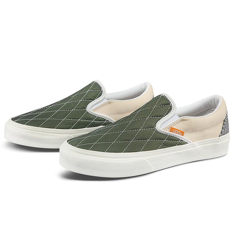 Vans Unisex Slip On Sneakers Multi color 'Green Light Gray' VN000XG88MZ