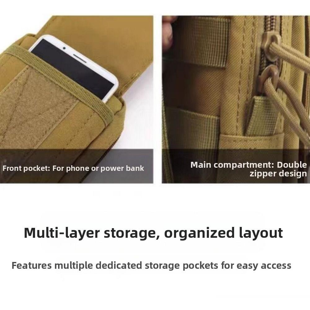 Large Capacity Multifunction Belt Pouch Waist Hanging Clip-On Case Bag  Sport Fitness