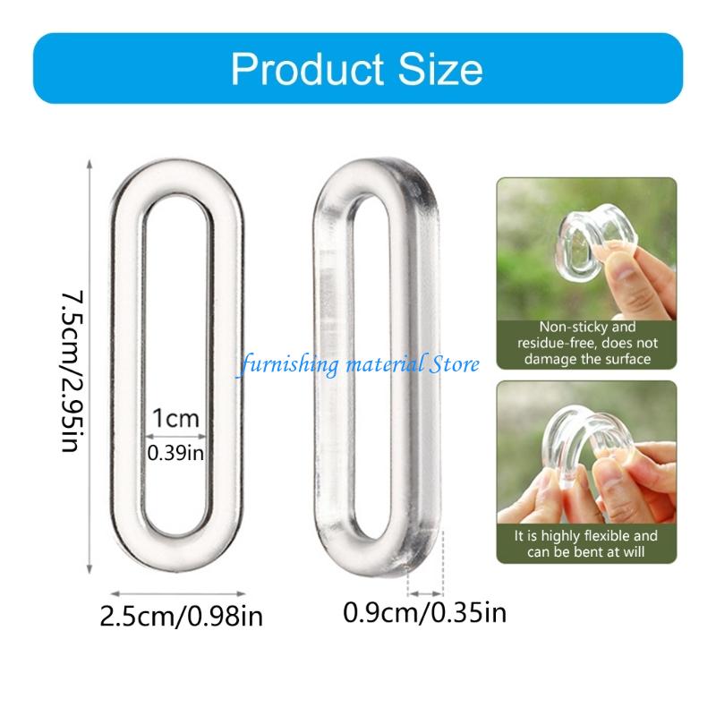 Y5GD Transparents Sliding Door Handle Auto Adhesive Removable and Reusable