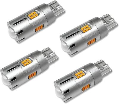 YOURS DELICA MINI Compatible Turn Signal Resistor 4 Set Explosive Light DELICA MINI Turn Signal Dress Up Custom Parts Accessory Amber M Built-in